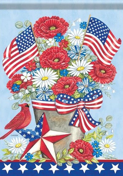 Flag Trends Patriotic Summer Garden Flag 