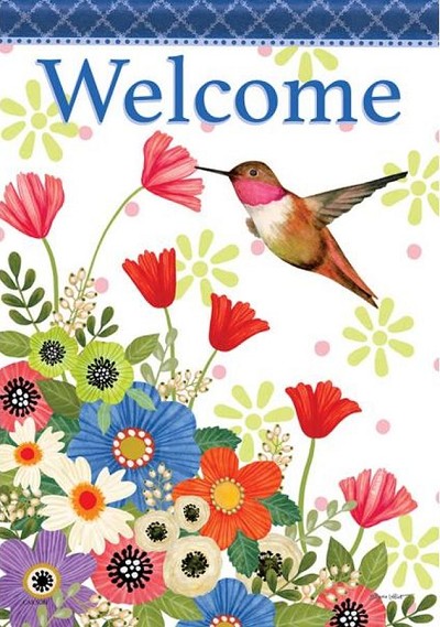 Flag Trends Garden Hummingbird Garden Flag 