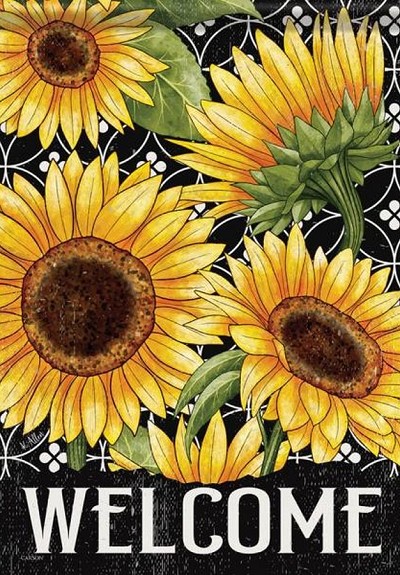 Flag Trends Welcome Sunflowers Garden Flag 