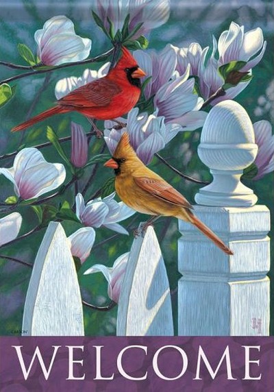 Flag Trends Cardinal Fence Garden Flag 