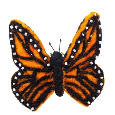 Monarch Butterfly Woolie Ornament 