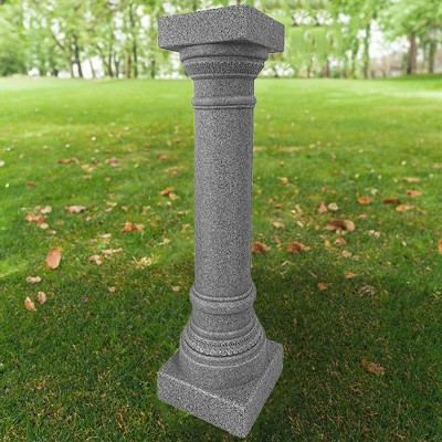 Greek Column Pedestal Granite Colored 32"H 
