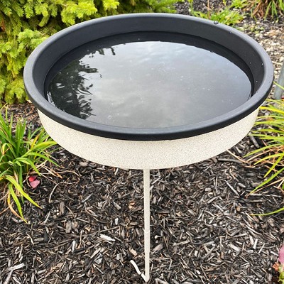 Deluxe Heated Bird Bath with Pole 