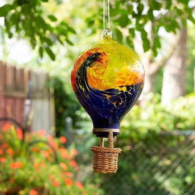 LunaLite Solar Balloon Lantern Blue-Orange 