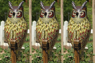 Natural Enemy Inflatable Owl Scarecrow 3/Pack 