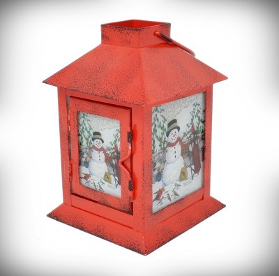 Stonewall Snowman LED Lantern 