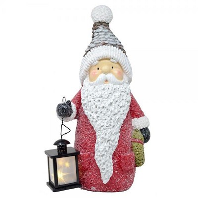 Santa Door Greeter with LED Lantern 
