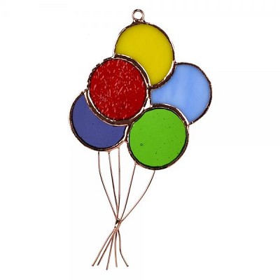 Birthday Balloons Stained Glass Suncatcher 