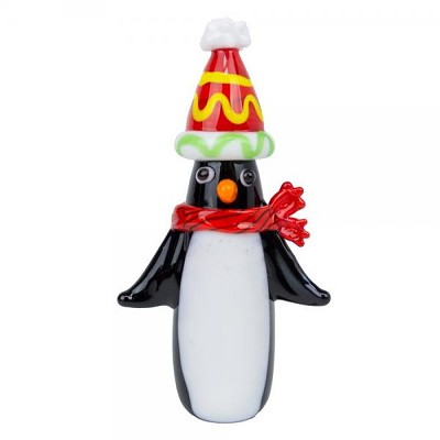 Milano Art Glass Animals Christmas Penguin 