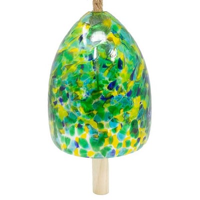 Green Blown Glass Bell Windchime 