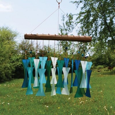 Ocean Beaded Cast-Off Glass Windchime 