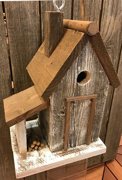 Bird In Hand Warwick Woodcutters Cottage Birdhouse White 