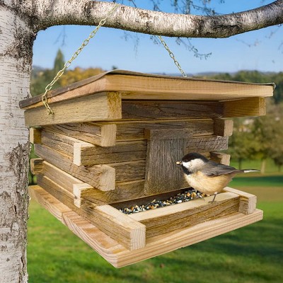 Franklin Log Cabin Bird Feeder 