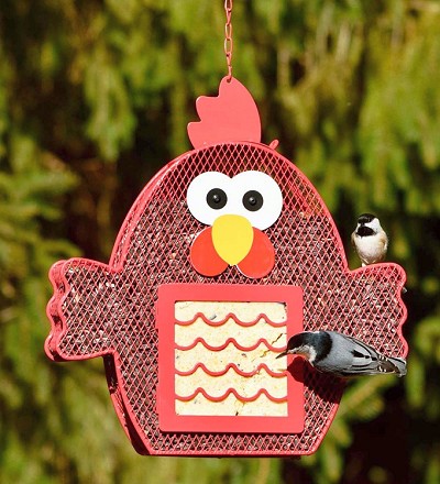 Chicken Dual Suet and Seed Feeder 