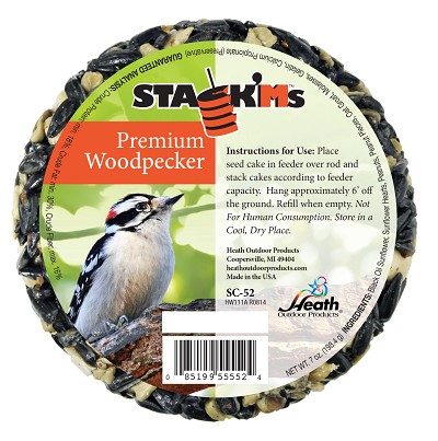 Stack'Ms Seed Cake Woodpecker 6/Pack 
