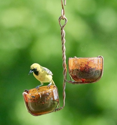 Copper Oriole Jelly Feeder Double Cup 