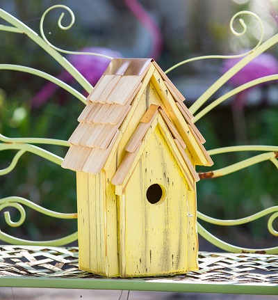 Bluebird Brights Birdhouse Yellow 