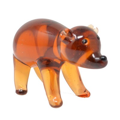 Milano Art Glass Animals Brown Bear 