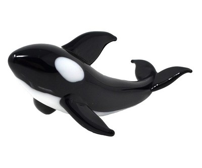 Milano Art Glass Animals Orca Whale 