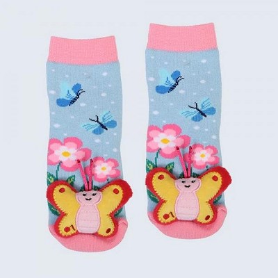Butterfly Toddler Slipper Socks 