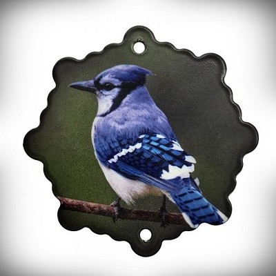 Blue Jay Snowflake Ornament 