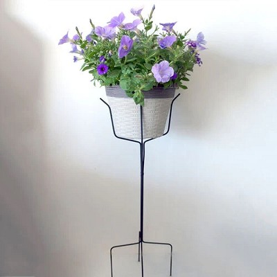 Deluxe Planter Stand Black Large 32" 