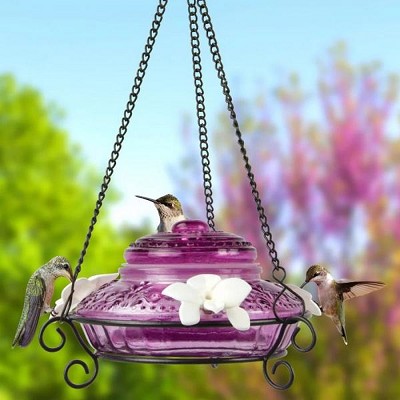 Antique Glass Top-Fill Hummingbird Feeder 14 oz. 