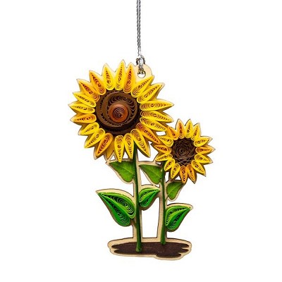 Sunflower Quilled Ornament 
