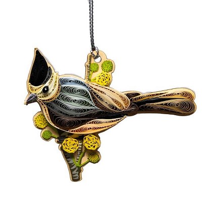 Tufted Titmouse Quilled Ornament 