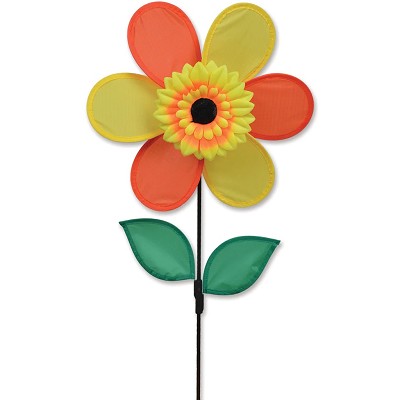 Autumn Sunflower with Leaves 12 inch Spinner 