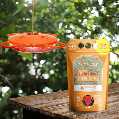 Aspects Oriole Feeder 16 oz. with Clear Ready-To-Use Sweet-Nectar 