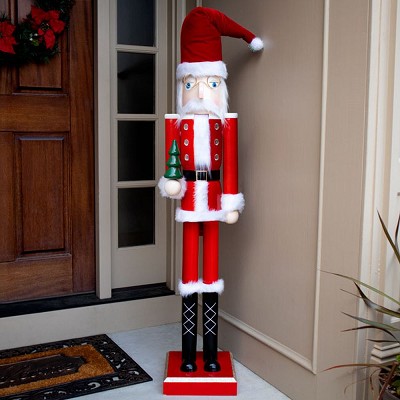 GIANT Nutcracker Mr. Claus Statue 59" 