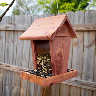 Amish Handcrafted Premium Cedar Small Hopper Feeder 