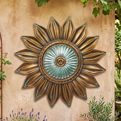 Bronze Floral Wall Decor 30" 
