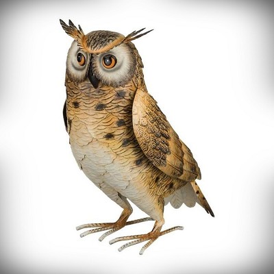 Long-Eared Owl Decor Sculpture 14" 