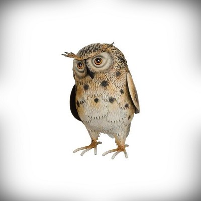 Long-Eared Owl Decor Sculpture 9" 