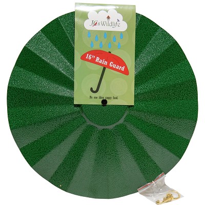 Metal Rain Guard Green 16" 