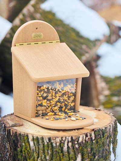 Spruce Creek Recycled Plastic Squirrel Munch Box Natural Teak 