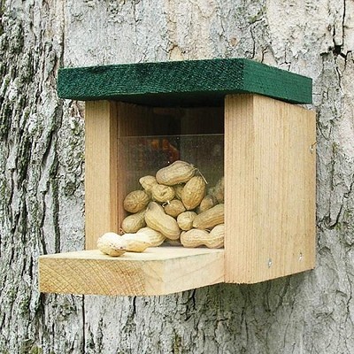 Snack Box Cedar Squirrel Feeder 