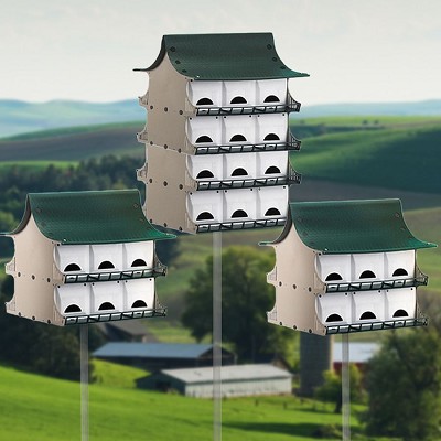 S&K Purple Martin House Colony Pack of 4, 48 Rooms 