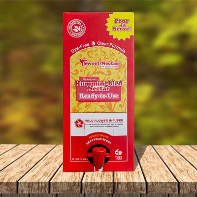 Sweet-Nectar Clear Ready-To-Use Hummingbird Nectar 3L Box Pouch 
