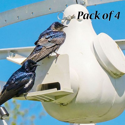 Conley II Vertical Purple Martin Gourd with Wing Entrapment Guard 4-Pack 