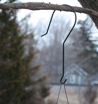 Audubon Branch Hook Black 12" 3/Pack 