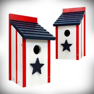 Audubon Patriotic Bluebird House Set of 2 